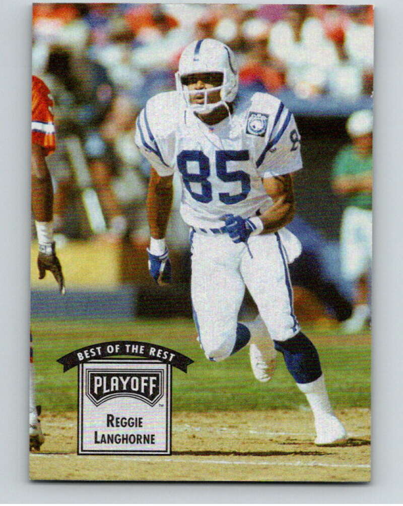 1993 Playoff Contenders #5 Reggie Langhorne  Indianapolis Colts  V92595 Image 1