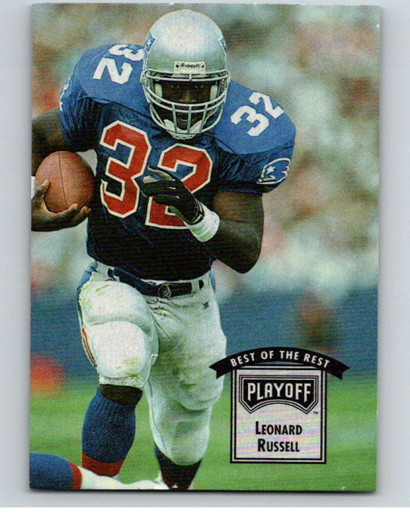 1993 Playoff Contenders #39 Leonard Russell UER  New England Patriots  V92631 Image 1