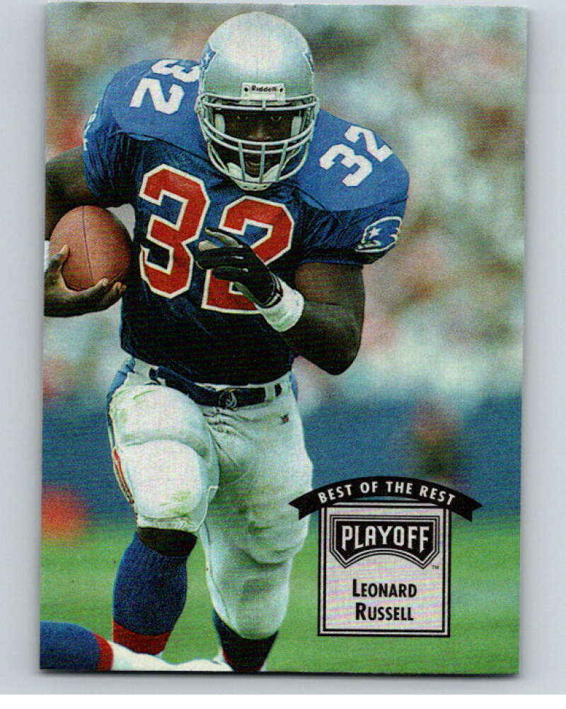 1993 Playoff Contenders #39 Leonard Russell UER  New England Patriots  V92632 Image 1