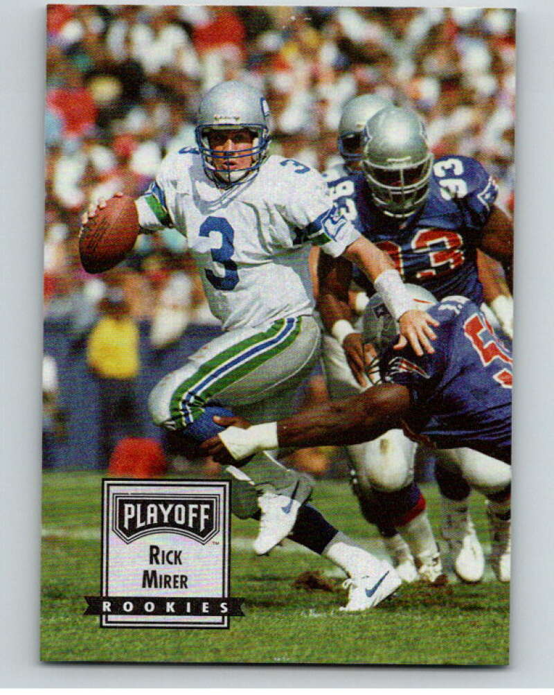 1993 Playoff Contenders #100 Rick Mirer  RC Rookie Seattle Seahawks  V92693 Image 1