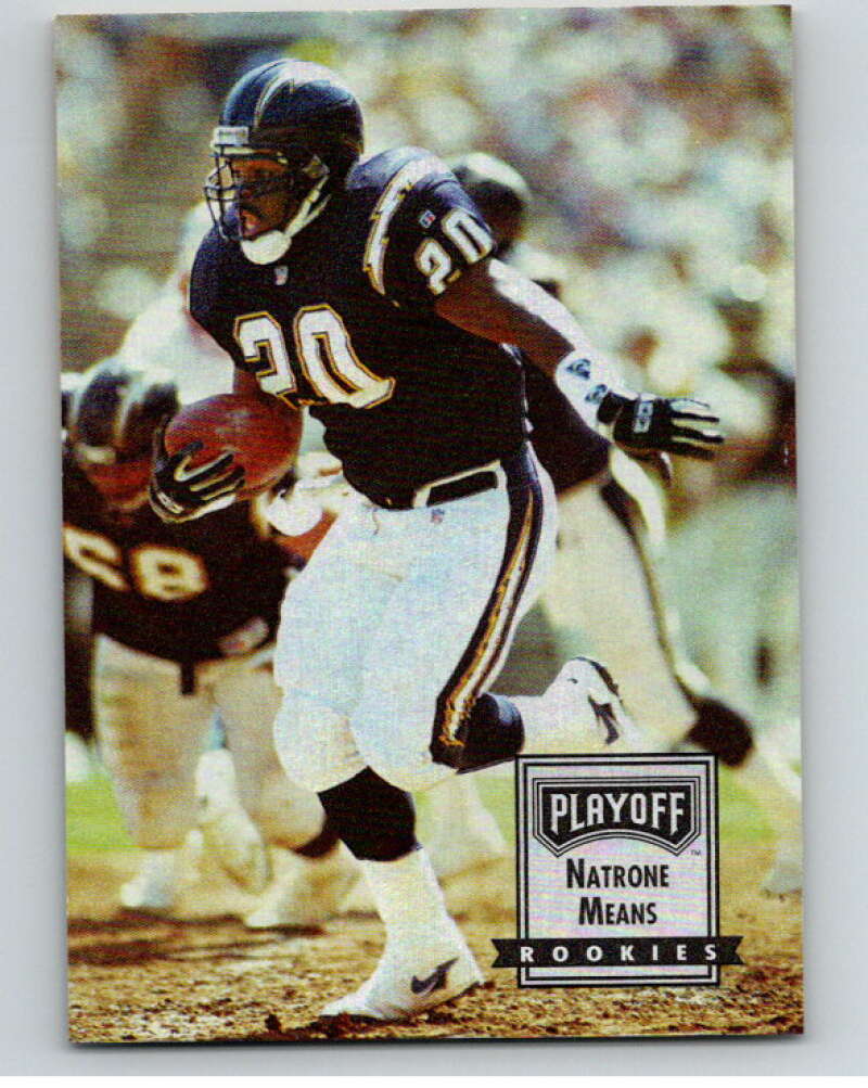 1993 Playoff Contenders #104 Natrone Means  RC Rookie San Diego Chargers  V92699 Image 1