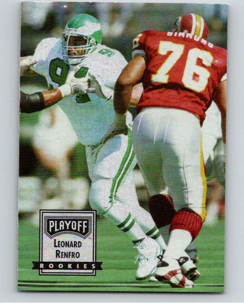 1993 Playoff Contenders #109 Leonard Renfro RC Rookie Philadelphia  V92707 Image 1