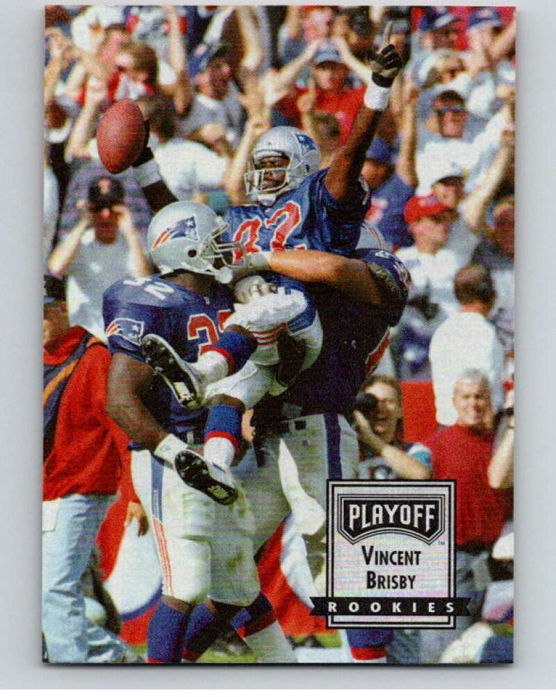 1993 Playoff Contenders #116 Vincent Brisby RC Rookie New England  V92715 Image 1