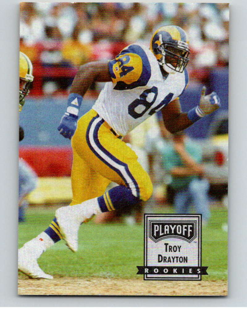 1993 Playoff Contenders #123 Troy Drayton  RC Rookie Los Angeles Rams  V92721 Image 1