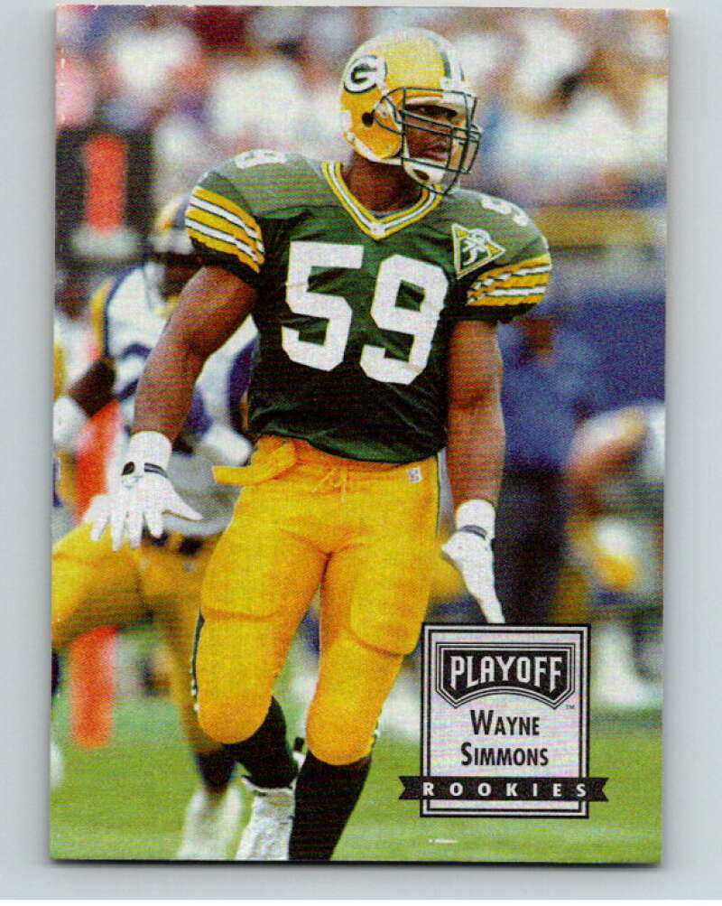 1993 Playoff Contenders #131 Wayne Simmons  RC Rookie Green Bay Packers  V92728 Image 1