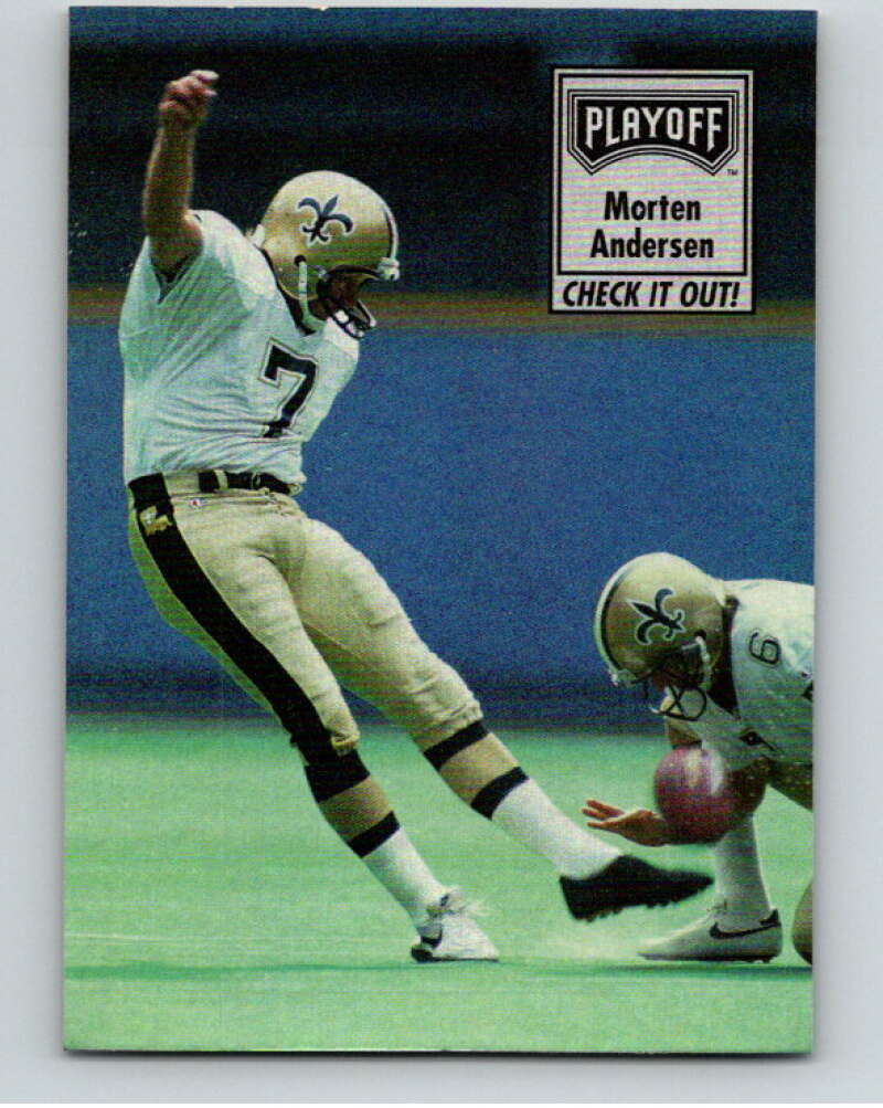 1993 Playoff Contenders #148 Morten Andersen CL  New Orleans Saints  V92749 Image 1