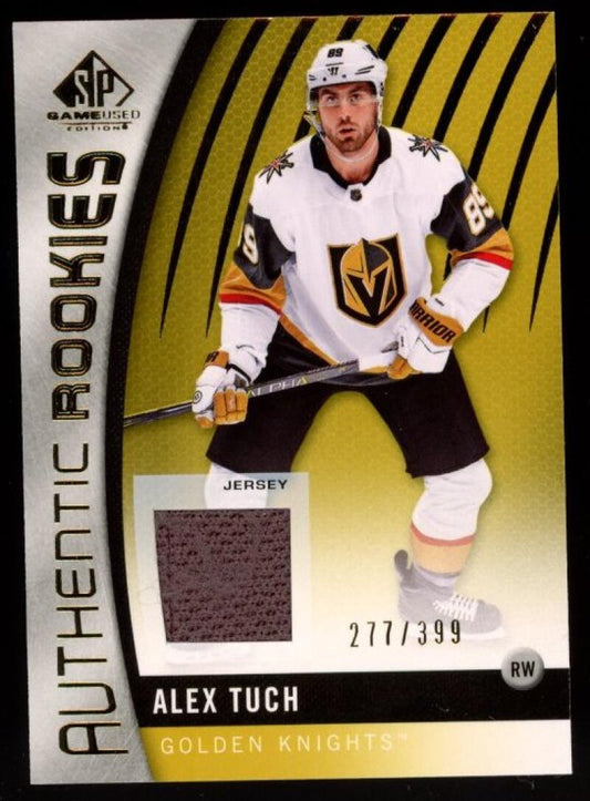 2017-18 SP Game Used Gold #177 Alex Tuch 277399 Jersey Rookie RC V92897 Image 1