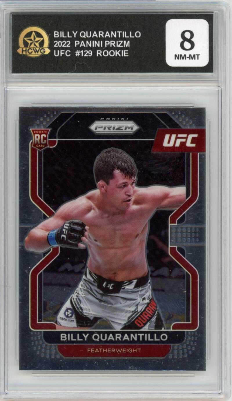 2022 Panini Prizm UFC #129 Billy Quarantillo Rookie RC Graded HCWG 9 Image 1