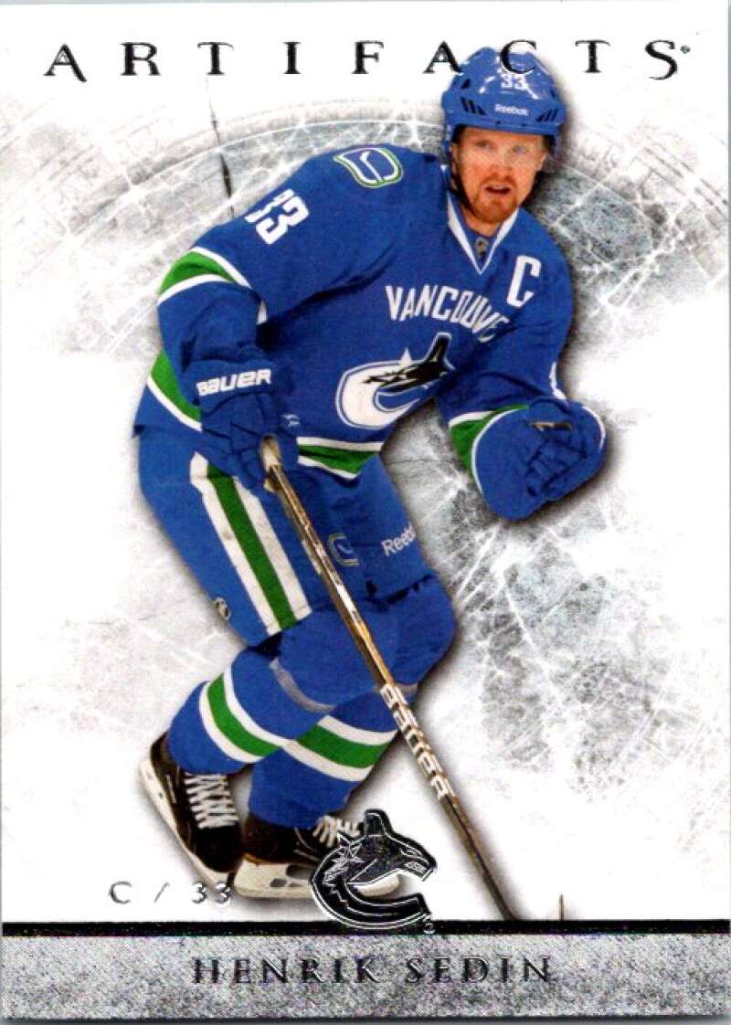 2012-13 Upper Deck Artifacts #30 Henrik Sedin  Vancouver Canucks  V93564 Image 1