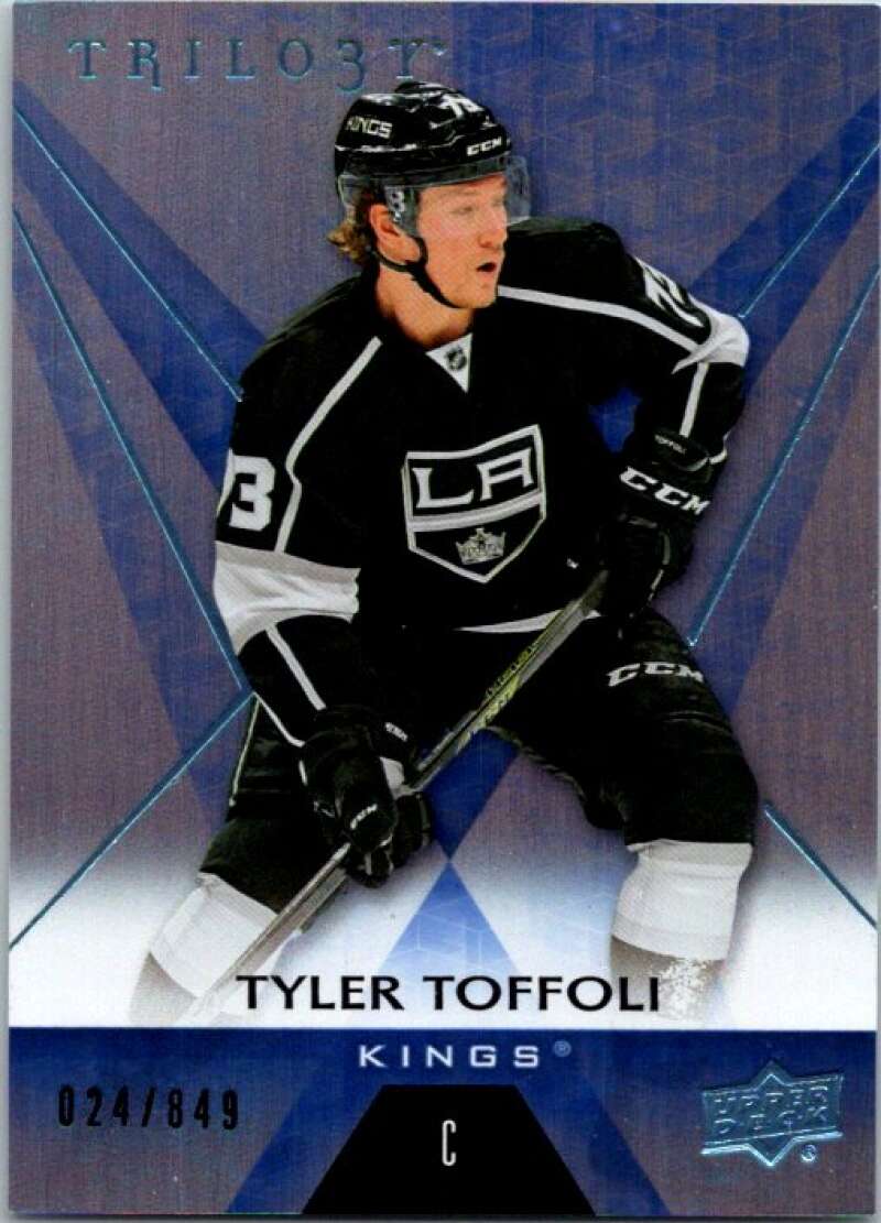2016-17  Trilogy Blue Rainbow Foil #3 Tyler Toffoli  SER/849  Kings  V93771 Image 1