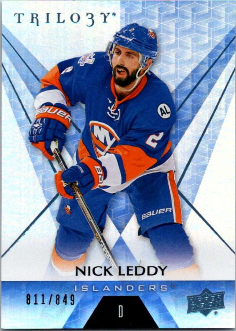 2016-17  Trilogy Blue Rainbow Foil #45 Nick Leddy  SER/849  Islanders  V93790 Image 1