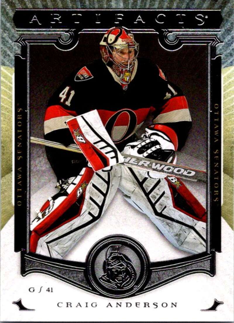 2015-16 Upper Deck Artifacts #26 Craig Anderson  Ottawa Senators  V93831 Image 1