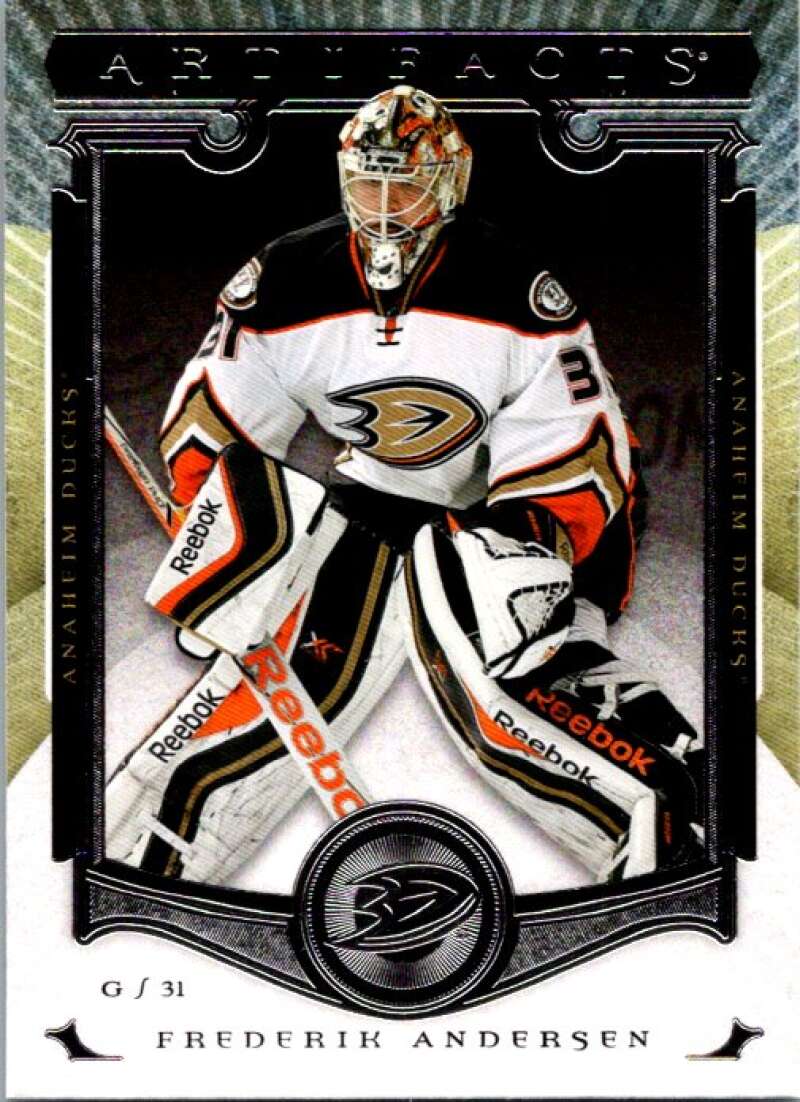 2015-16 Upper Deck Artifacts #30 Frederik Andersen  Anaheim Ducks  V93832 Image 1