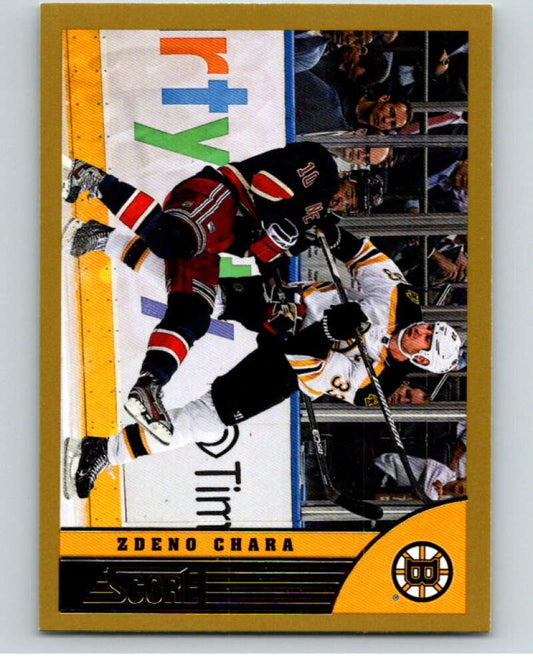 2013-14 Panini Score Gold #21 Zdeno Chara  Boston Bruins  V94027 Image 1
