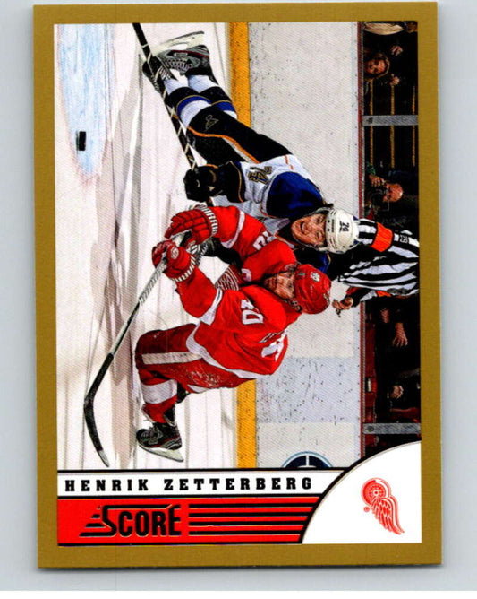 2013-14 Panini Score Gold #164 Henrik Zetterberg  Detroit Red Wings  V94207 Image 1