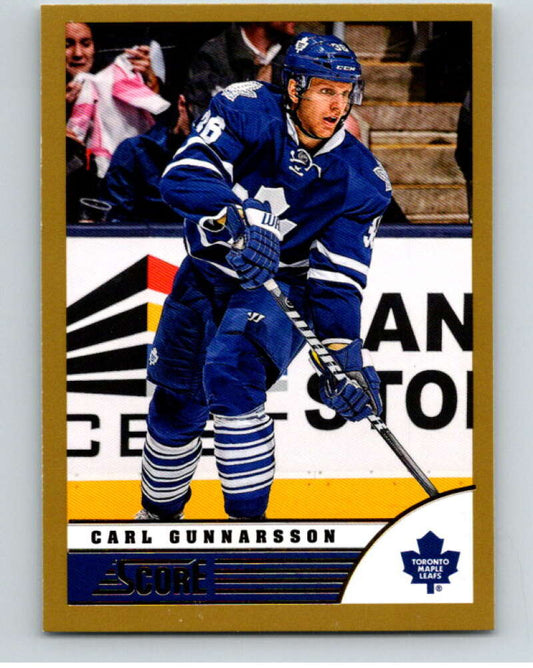 2013-14 Panini Score Gold #482 Carl Gunnarsson  Toronto Maple Leafs  V94361 Image 1