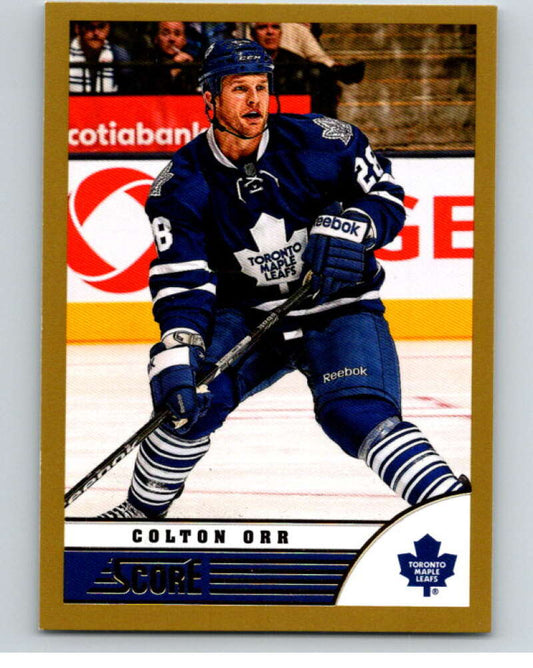 2013-14 Panini Score Gold #493 Colton Orr  Toronto Maple Leafs  V94368 Image 1