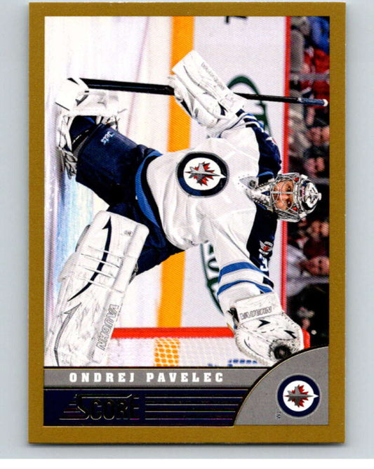 2013-14 Panini Score Gold #535 Ondrej Pavelec  Winnipeg Jets  V94384 Image 1