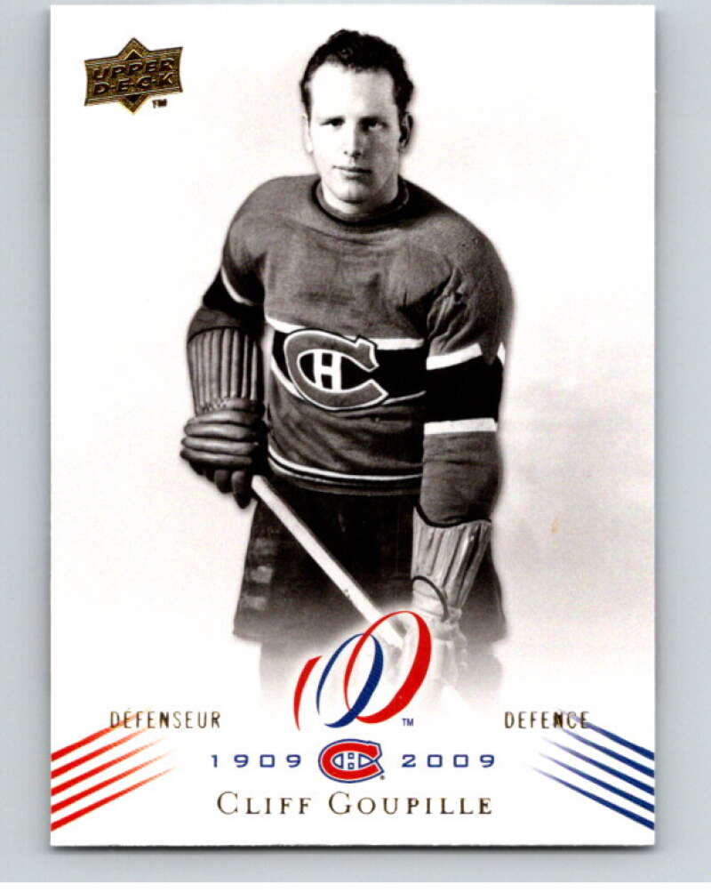 2008-09 UD Montreal Canadiens Centennial #59 Cliff Goupille    V94789 Image 1