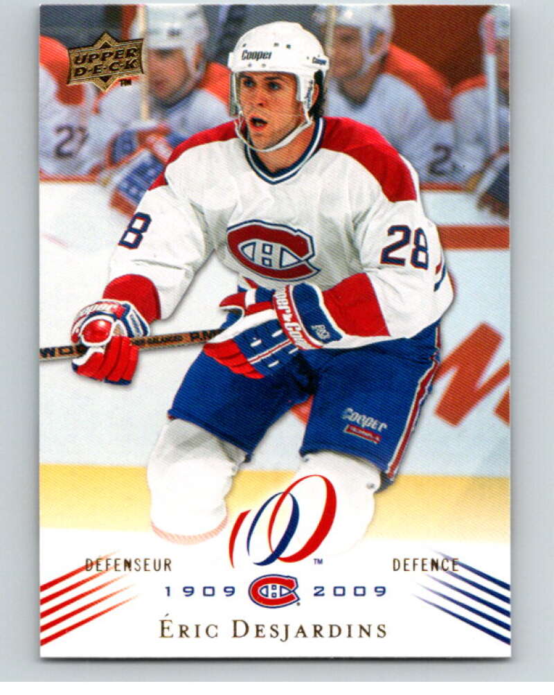 2008-09 UD Montreal Canadiens Centennial #93 Eric Desjardins    V94792 Image 1