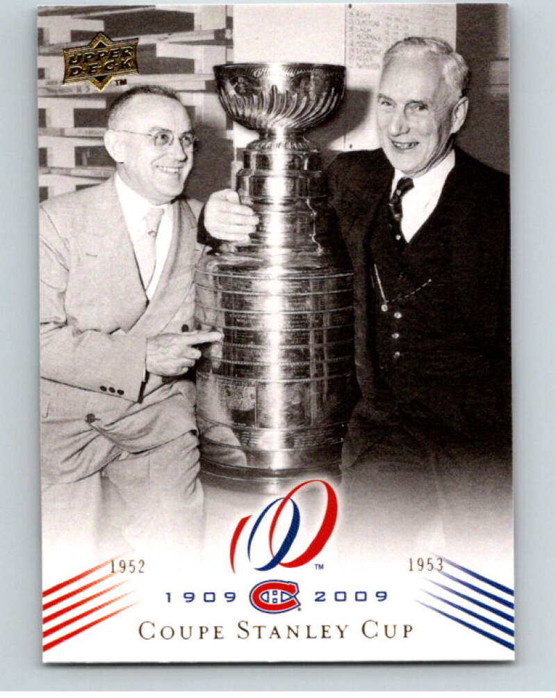 2008-09 UD Montreal Canadiens Centennial #183 Coupe Stanley Cup    V94810 Image 1