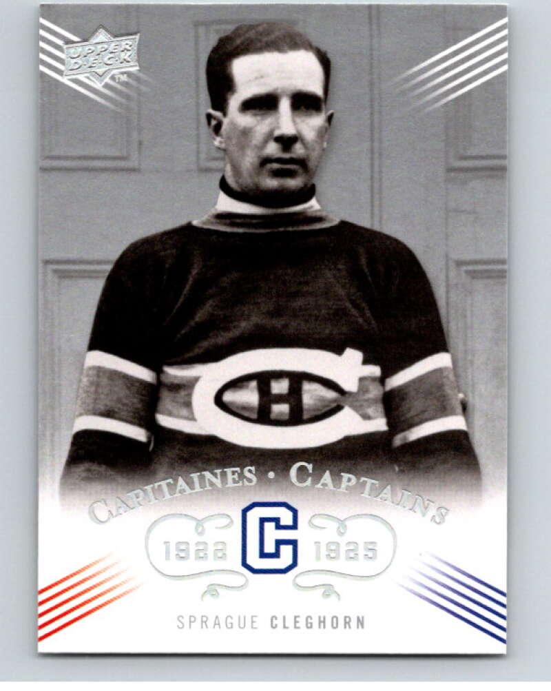 2008-09 UD Montreal Canadiens Centennial #205 Sprague Cleghorn    V94815 Image 1
