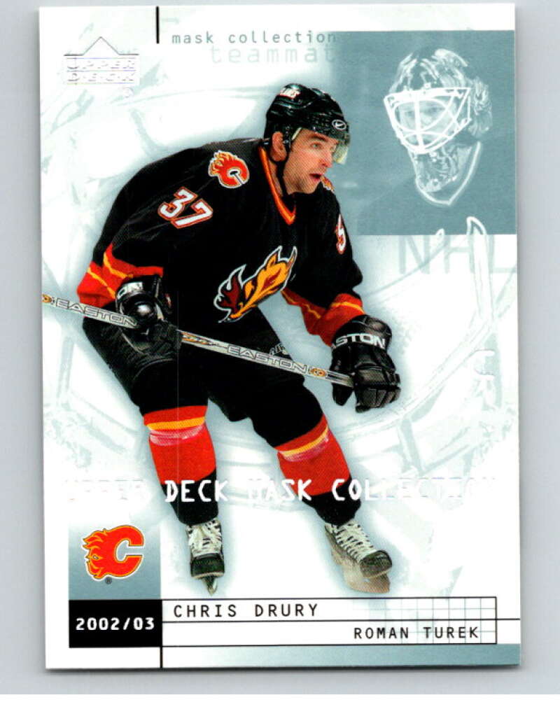 2002-03 UD Mask Collection #15 Chris Drury/Roman Turek Flames  V94921 Image 1