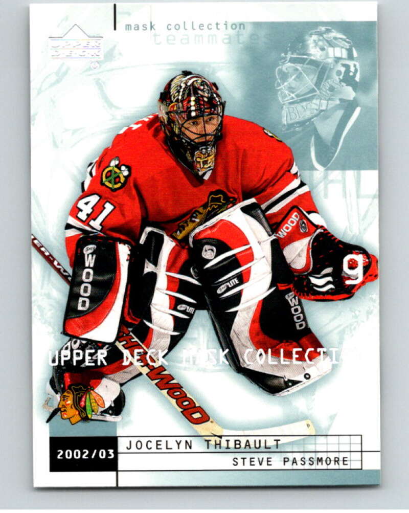 2002-03 UD Mask Collection #19 Jocelyn Thibault/Steve Passmore   V94923 Image 1