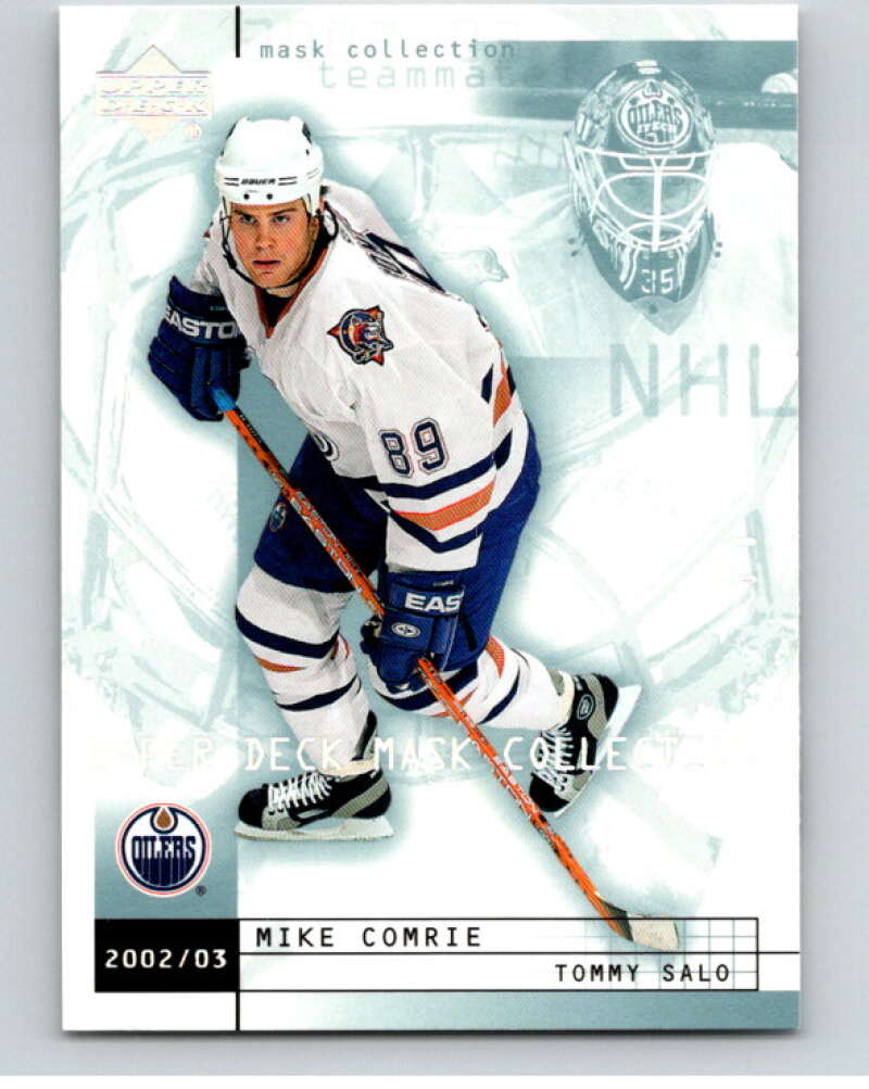 2002-03 UD Mask Collection #36 Mike Comrie/Tommy Salo Oilers  V94928 Image 1
