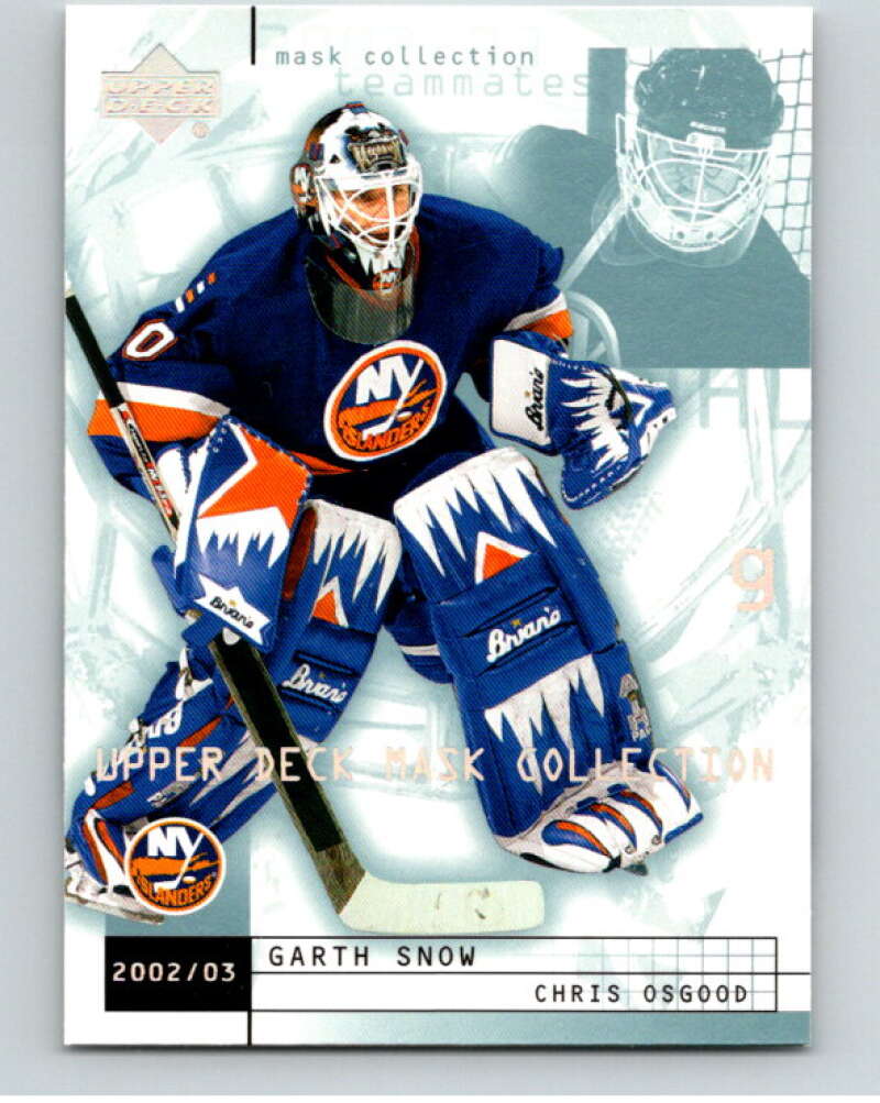 2002-03 UD Mask Collection #52 Chris Osgood/Garth Snow Islanders  V94934 Image 1