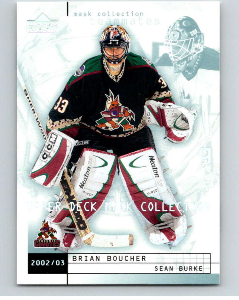 2002-03 UD Mask Collection #64 Brian Boucher/Sean Burke Coyotes  V94942 Image 1