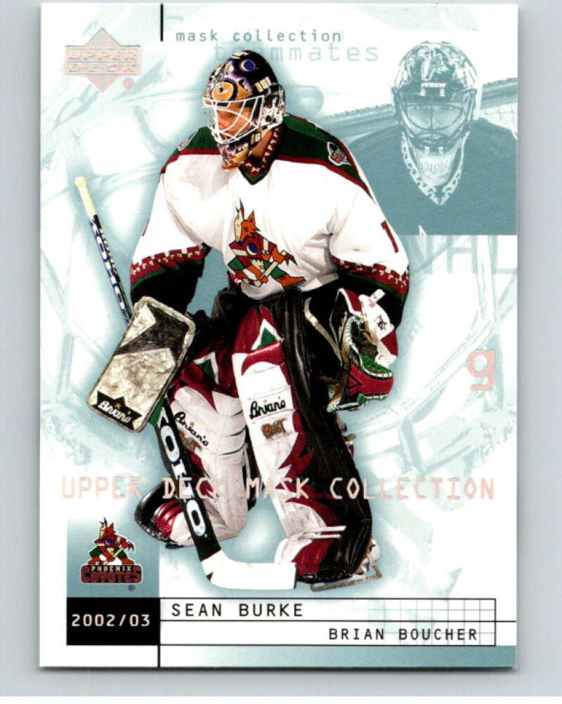 2002-03 UD Mask Collection #65 Brian Boucher/Sean Burke Coyotes  V94943 Image 1