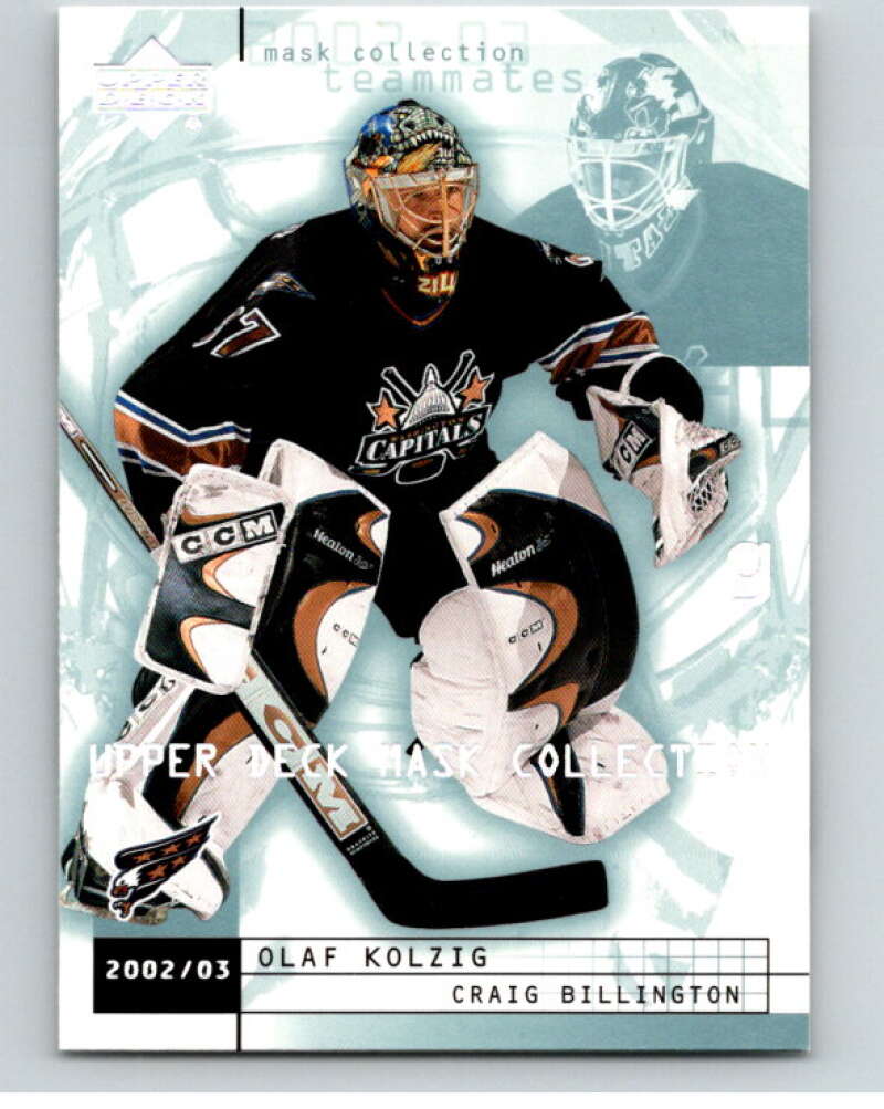 2002-03 UD Mask Collection #88 Craig Billington/Olaf Kolzig Capitals  V94956 Image 1