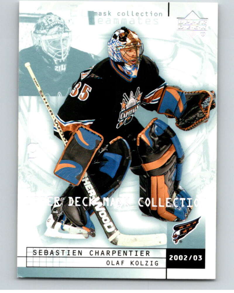 2002-03 UD Mask Collection #90 Sebastien Charpentier/Olaf Kolzig   V94958 Image 1