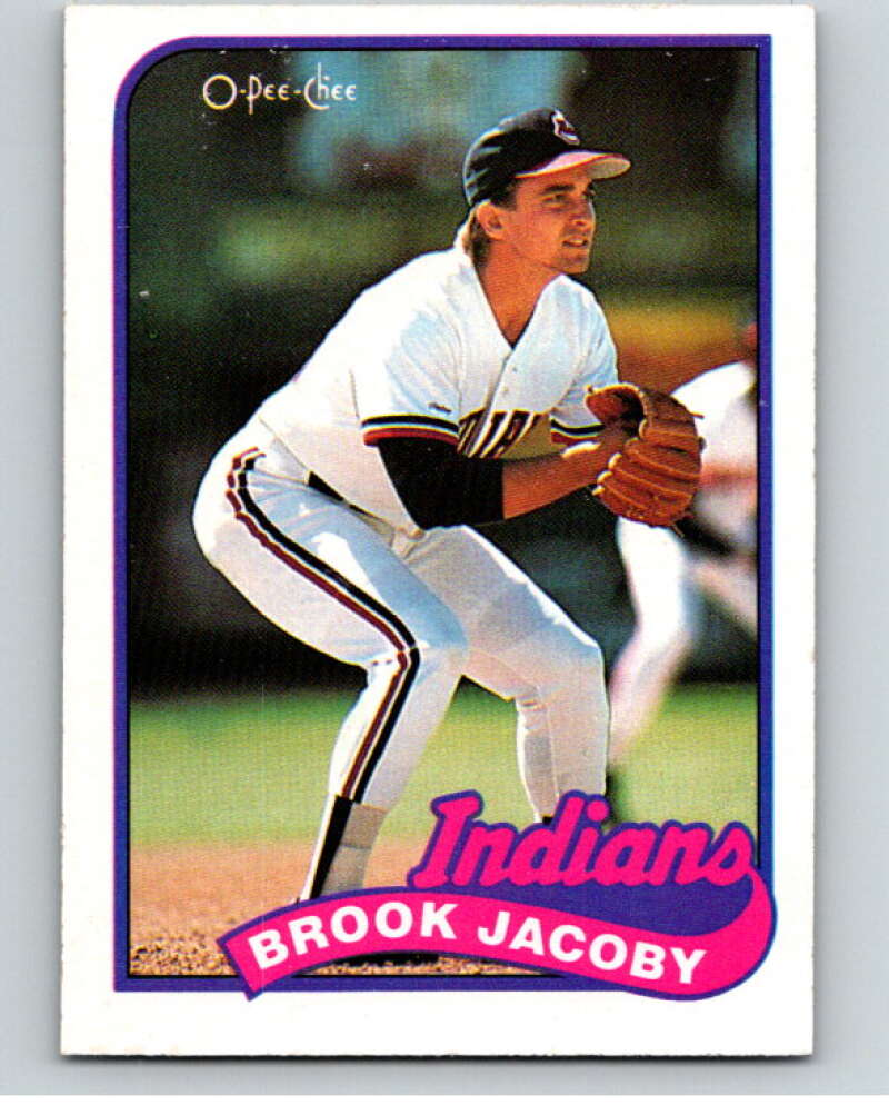 1989 O-Pee-Chee Baseball #1 Brook Jacoby  Cleveland Indians  V95276 Image 1