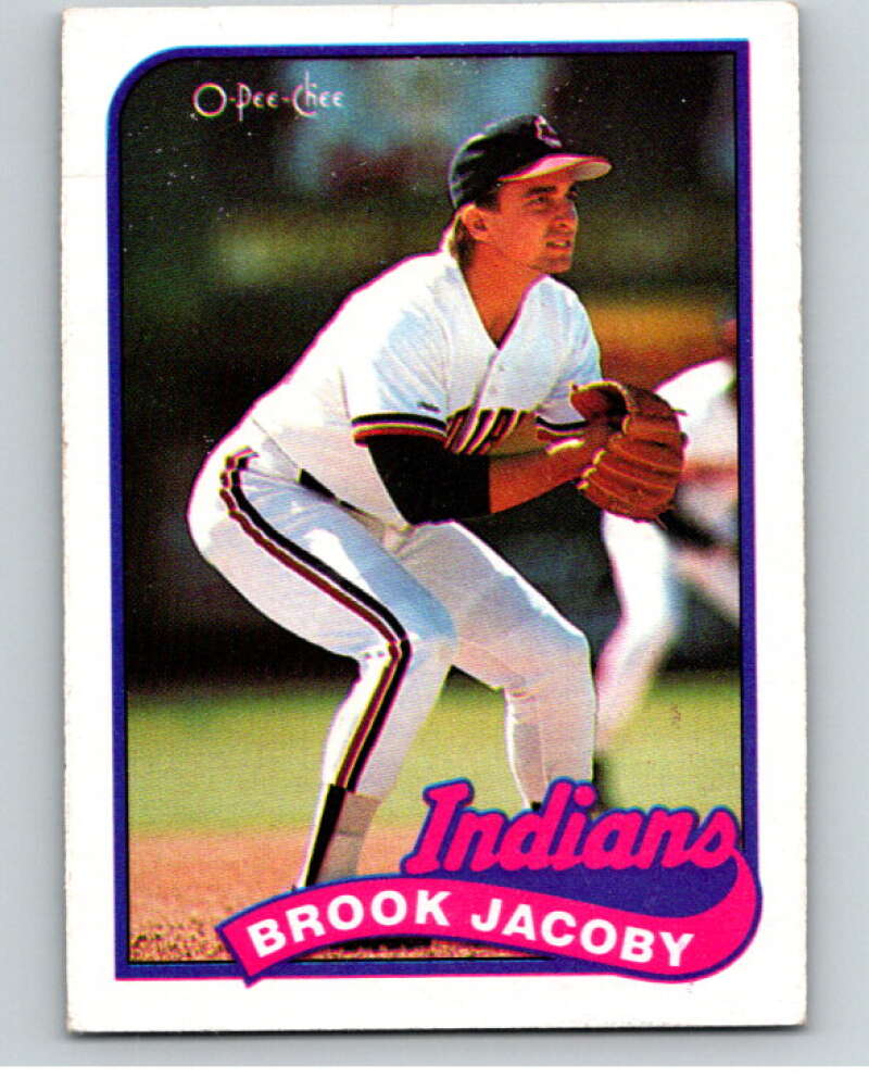 1989 O-Pee-Chee Baseball #1 Brook Jacoby  Cleveland Indians  V95277 Image 1