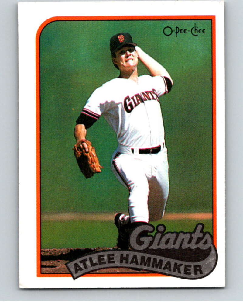 1989 O-Pee-Chee Baseball #2 Atlee Hammaker  San Francisco Giants  V95278 Image 1