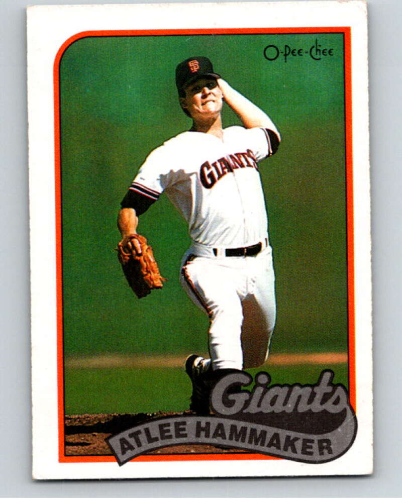 1989 O-Pee-Chee Baseball #2 Atlee Hammaker  San Francisco Giants  V95279 Image 1