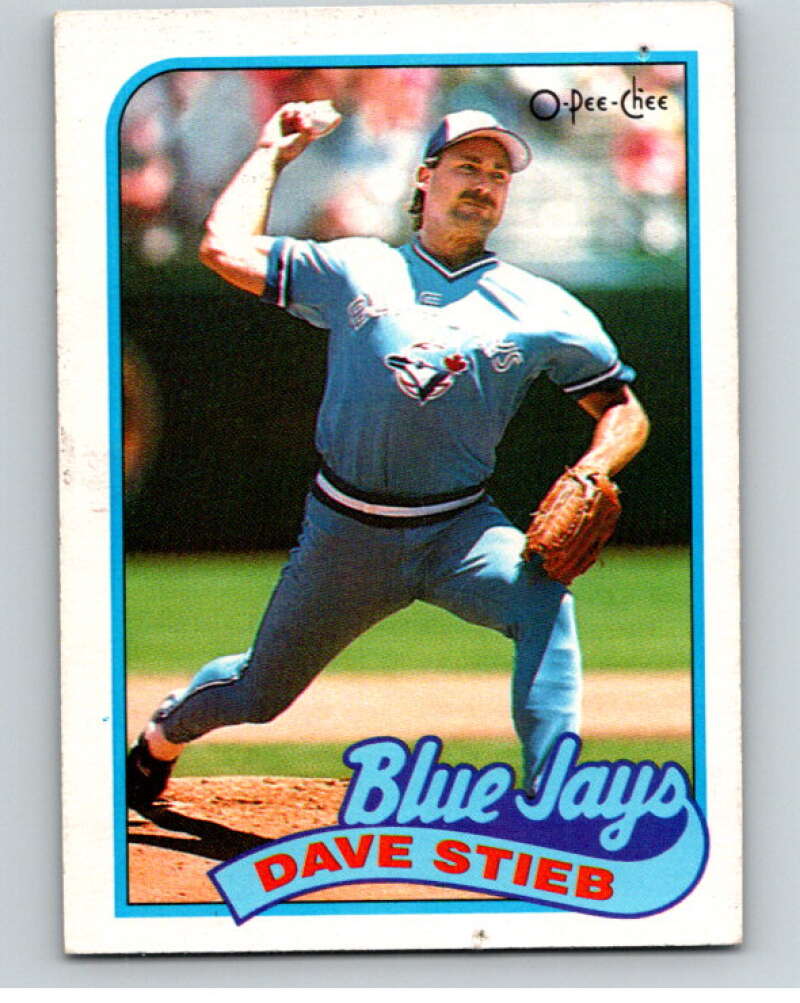 1989 O-Pee-Chee Baseball #4 Dave Stieb  Toronto Blue Jays  V95282 Image 1