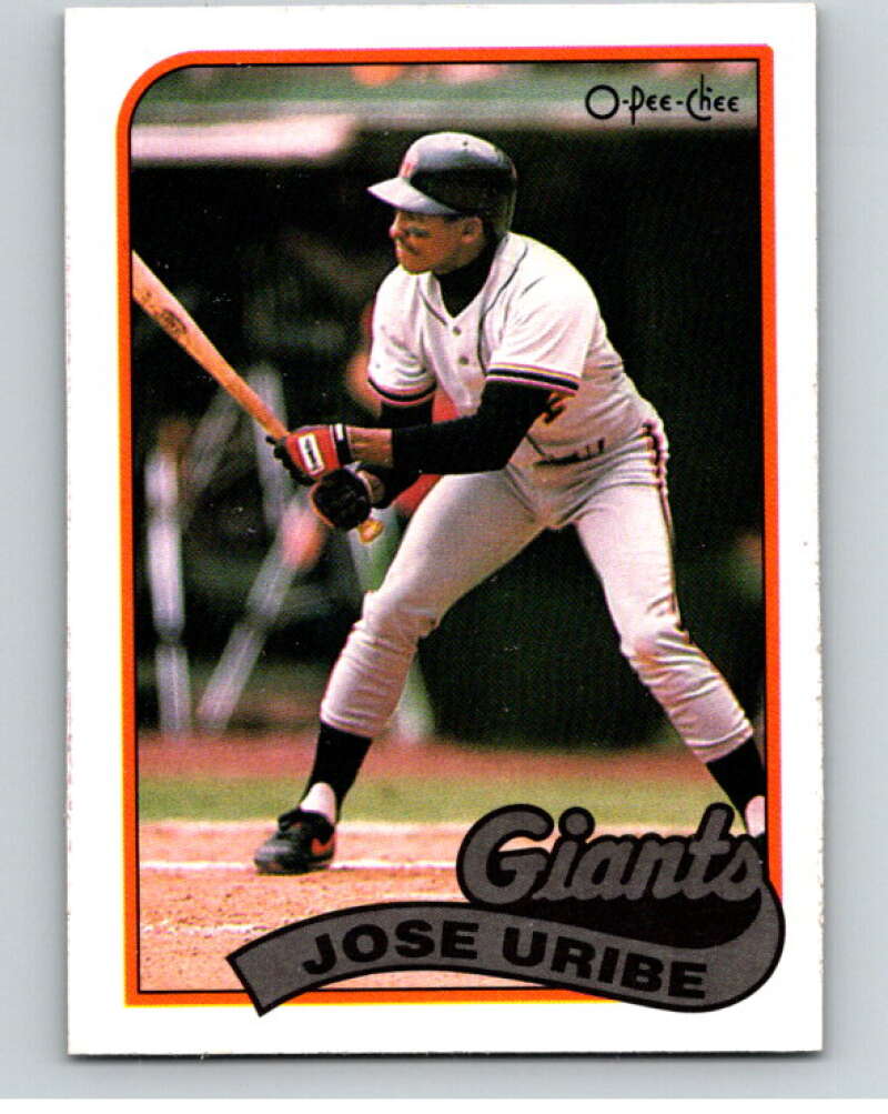 1989 O-Pee-Chee Baseball #8 Jose Uribe  San Francisco Giants  V95293 Image 1