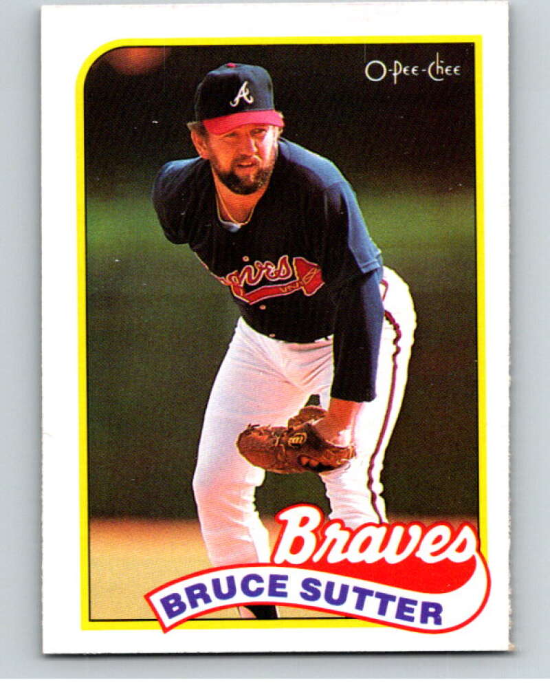1989 O-Pee-Chee Baseball #11 Bruce Sutter  Atlanta Braves  V95299 Image 1