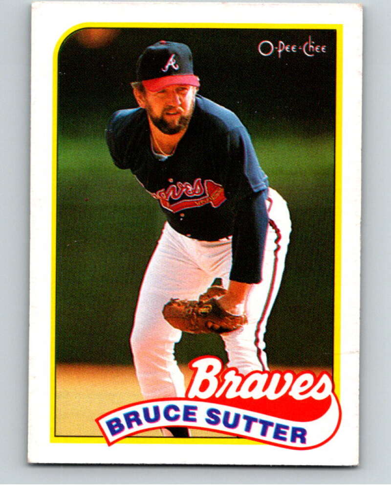 1989 O-Pee-Chee Baseball #11 Bruce Sutter  Atlanta Braves  V95300 Image 1
