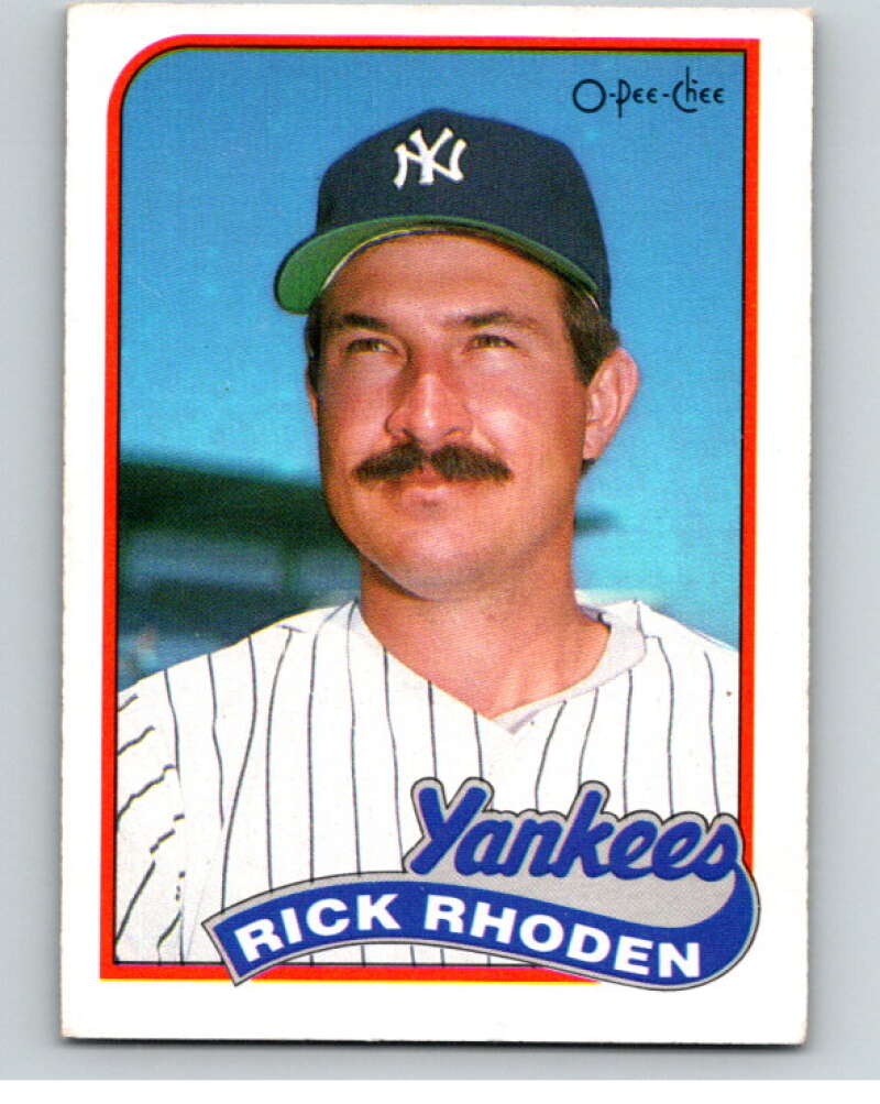 1989 O-Pee-Chee Baseball #18 Rick Rhoden  New York Yankees  V95322 Image 1
