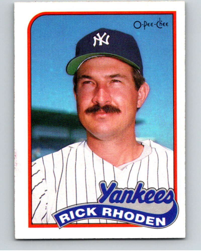 1989 O-Pee-Chee Baseball #18 Rick Rhoden  New York Yankees  V95323 Image 1