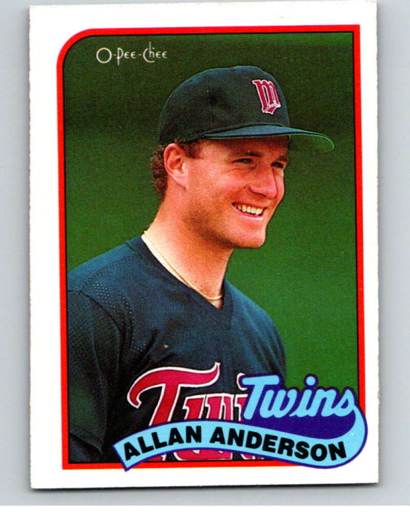 1989 O-Pee-Chee Baseball #20 Allan Anderson  Minnesota Twins  V95329 Image 1