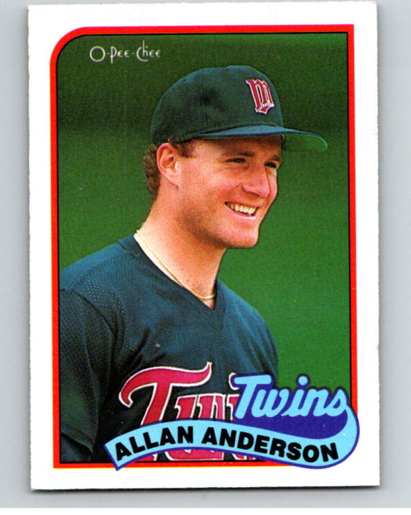 1989 O-Pee-Chee Baseball #20 Allan Anderson  Minnesota Twins  V95330 Image 1