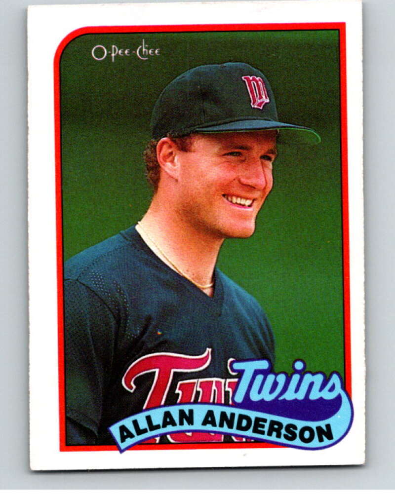 1989 O-Pee-Chee Baseball #20 Allan Anderson  Minnesota Twins  V95331 Image 1