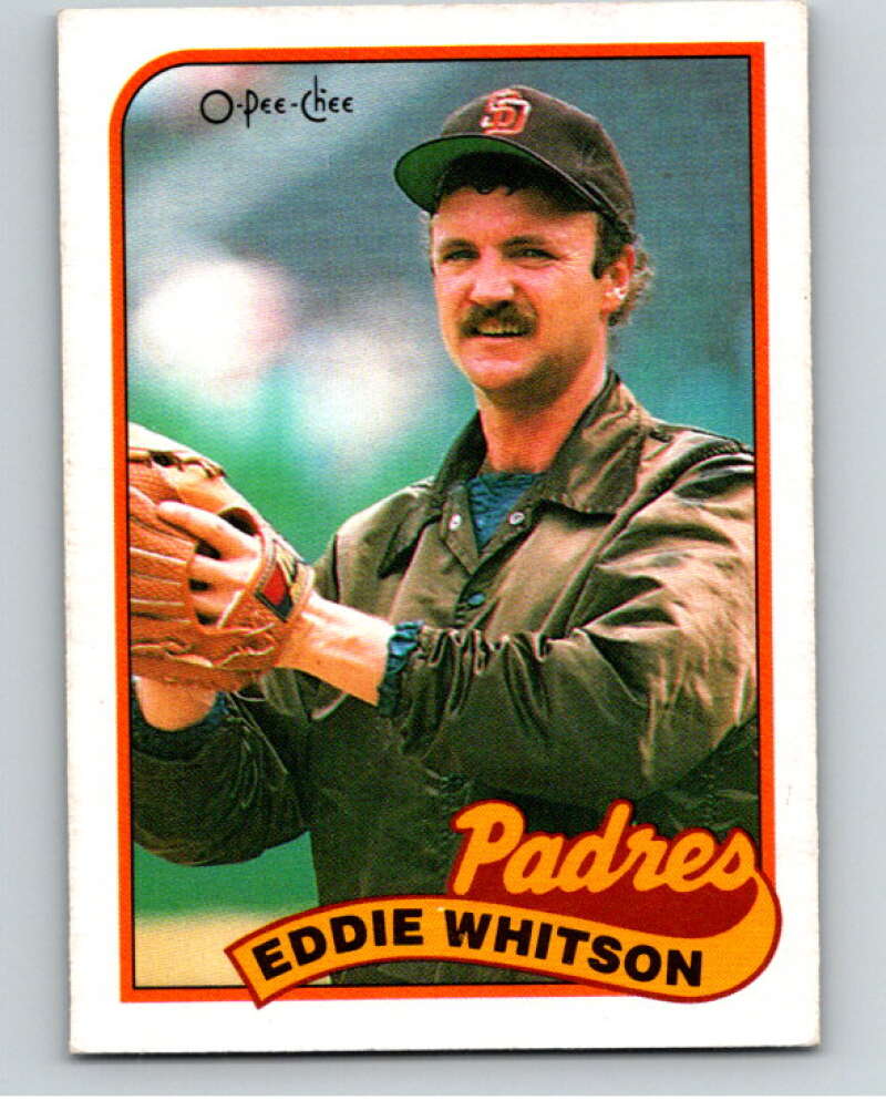 1989 O-Pee-Chee Baseball #21 Ed Whitson  San Diego Padres  V95332 Image 1