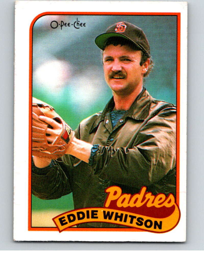 1989 O-Pee-Chee Baseball #21 Ed Whitson  San Diego Padres  V95333 Image 1