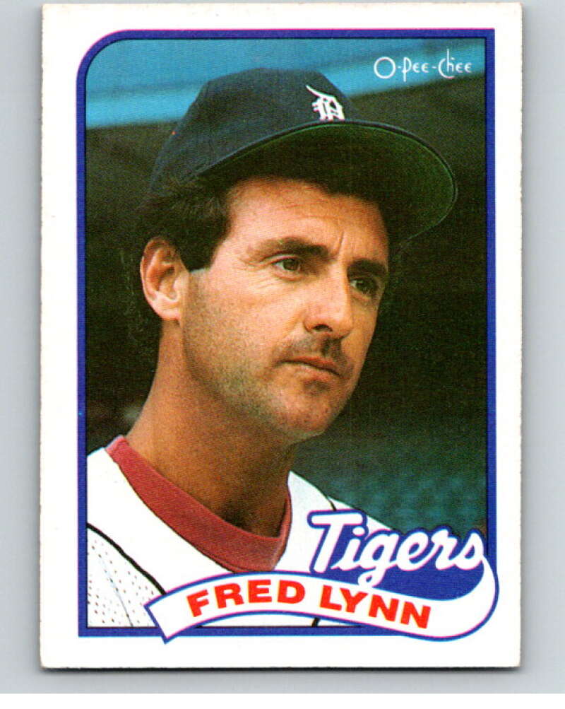 1989 O-Pee-Chee Baseball #27 Fred Lynn  Detroit Tigers  V95347 Image 1